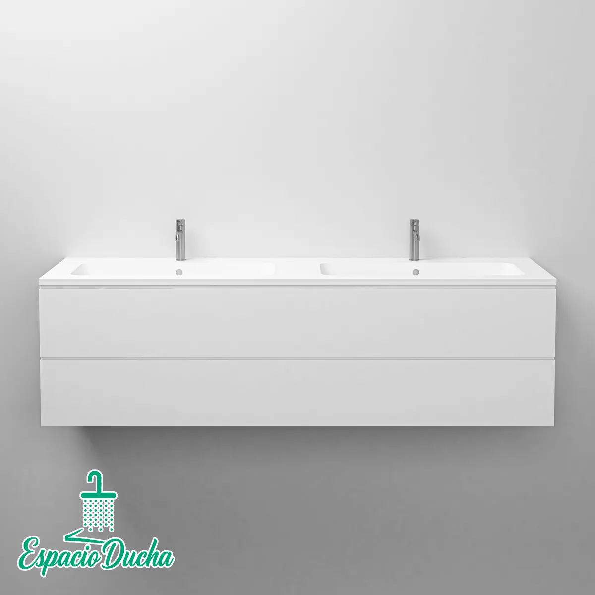 ENCIMERA SOLID SURFACE 2 SENOS SS1651